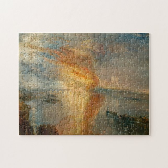 William Turner - The Burning of the Parliament Jigsaw Puzzle (Horizontal)
