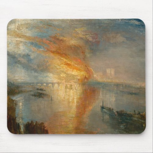 William Turner _ The Burning of the Parliament Mouse Pad