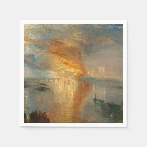 William Turner _ The Burning of the Parliament Napkins