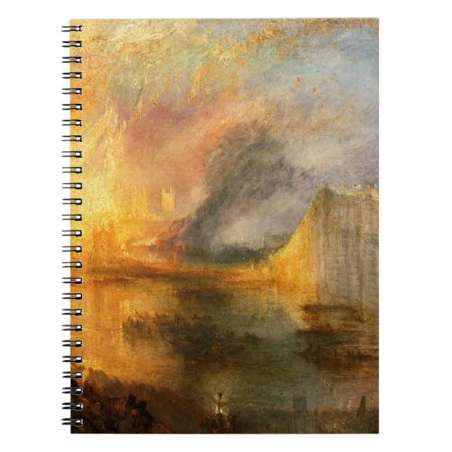 William Turner - The Burning of the Parliament Notebook (Front)