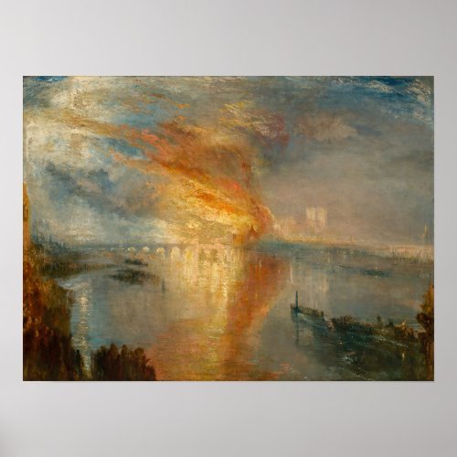 William Turner _ The Burning of the Parliament Poster