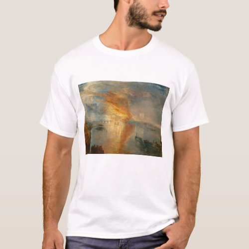 William Turner _ The Burning of the Parliament T_Shirt