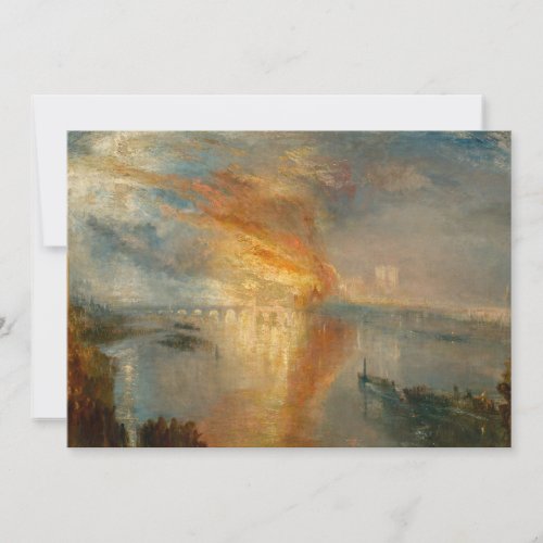 William Turner _ The Burning of the Parliament Thank You Card