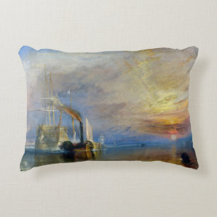 William Turner - The Fighting Temeraire Accent Pillow
