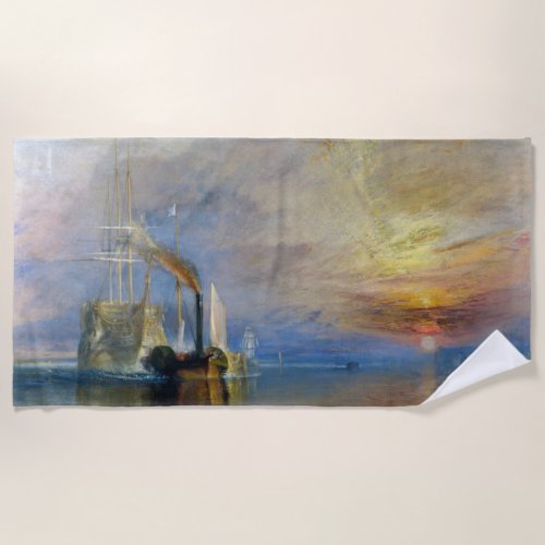 William Turner _ The Fighting Temeraire Beach Towel