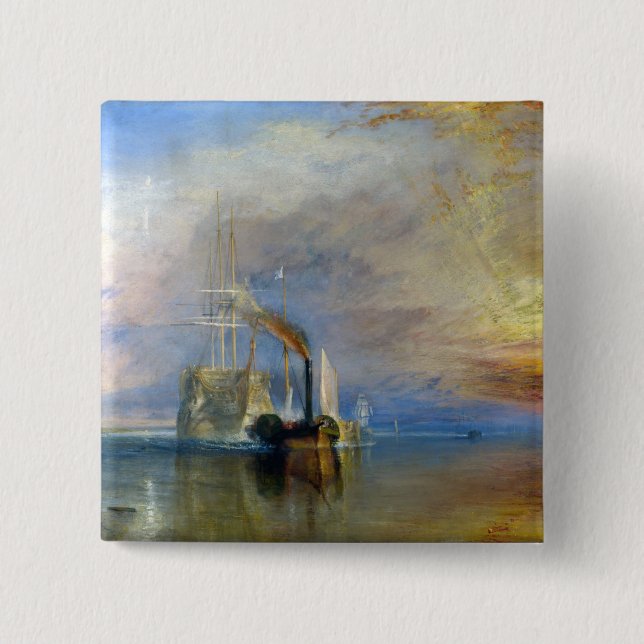 William Turner - The Fighting Temeraire Button (Front)