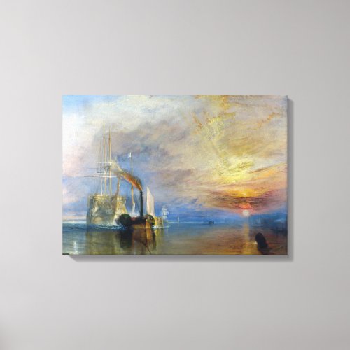 William Turner _ The Fighting Temeraire Canvas Print