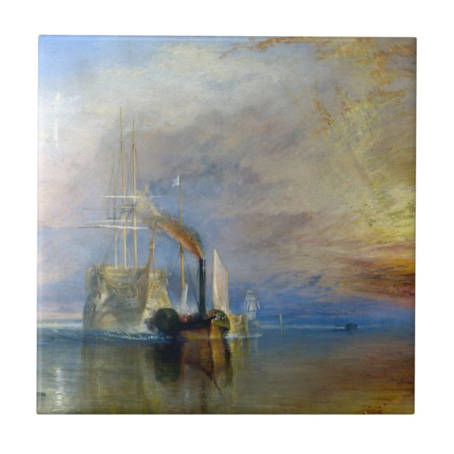 William Turner - The Fighting Temeraire Ceramic Tile (Front)
