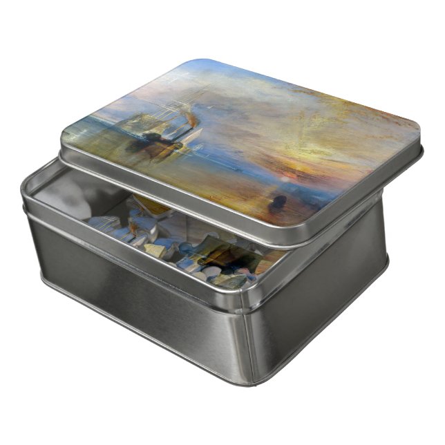 William Turner - The Fighting Temeraire Jigsaw Puzzle (Lid Open)