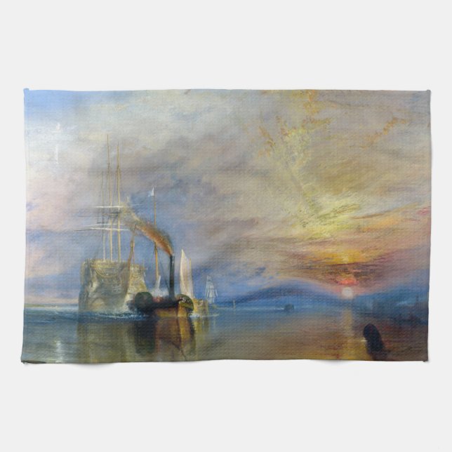 William Turner - The Fighting Temeraire Kitchen Towel (Horizontal)