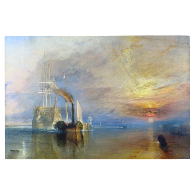 William Turner - The Fighting Temeraire Metal Print (Front)