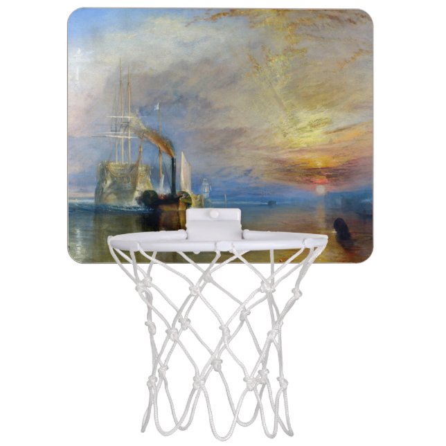 William Turner - The Fighting Temeraire Mini Basketball Hoop (Front)