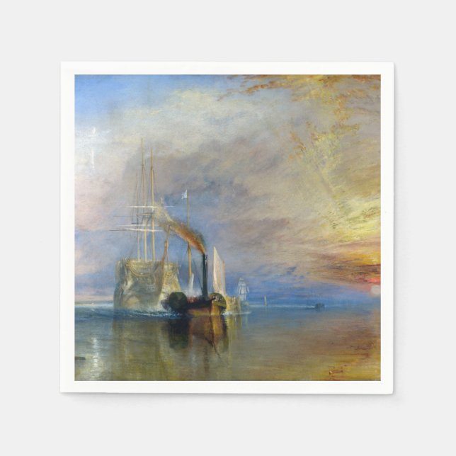 William Turner - The Fighting Temeraire Napkins (Front)