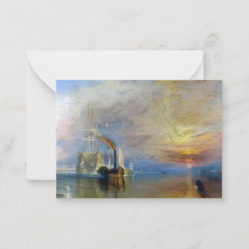 William Turner _ The Fighting Temeraire Note Card