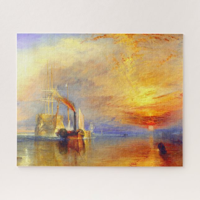 William Turner The Fighting Temeraire Painting Jigsaw Puzzle (Horizontal)