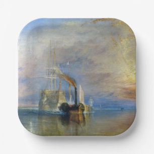 William Turner - The Fighting Temeraire Paper Plates