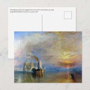 William Turner - The Fighting Temeraire Postcard