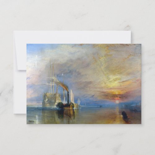 William Turner _ The Fighting Temeraire Thank You Card