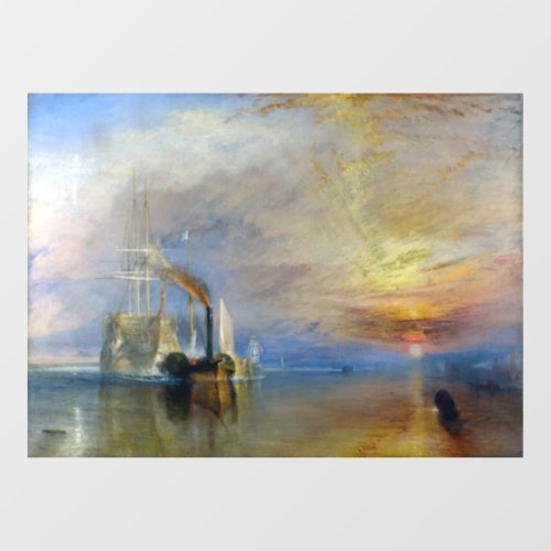 William Turner _ The Fighting Temeraire Window Cling