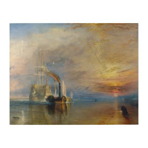 William Turner _ The Fighting Temeraire Wood Wall Art