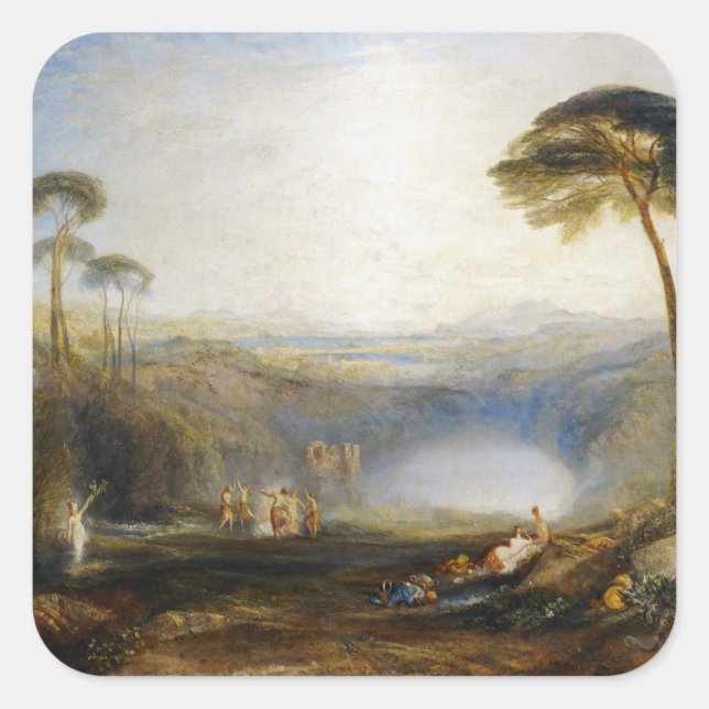 William Turner - The Golden Bough Square Sticker (Front)