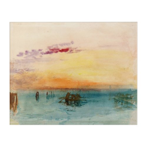 William Turner _ The Lagoon near Venice at Sunset Acrylic Print