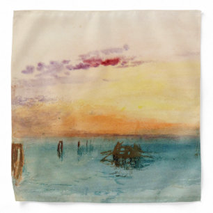 William Turner - The Lagoon near Venice at Sunset Bandana