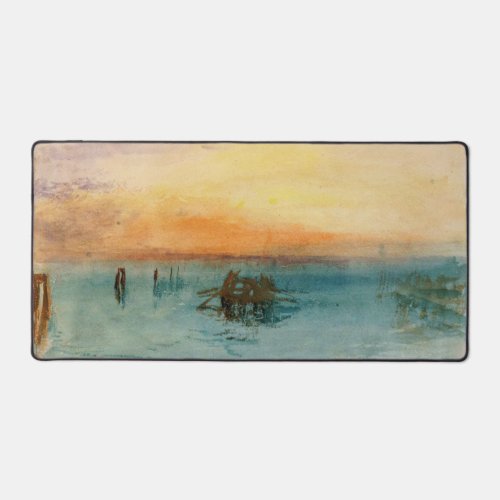 William Turner _ The Lagoon near Venice at Sunset Desk Mat