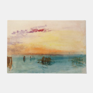 William Turner - The Lagoon near Venice at Sunset Doormat