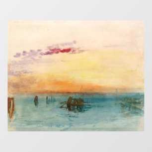 William Turner - The Lagoon near Venice at Sunset Floor Decals