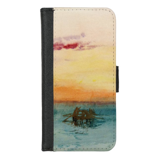 William Turner - The Lagoon near Venice at Sunset iPhone Wallet Case (Front)