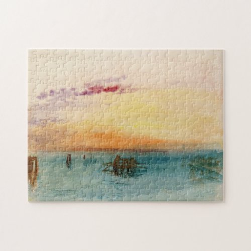 William Turner _ The Lagoon near Venice at Sunset Jigsaw Puzzle