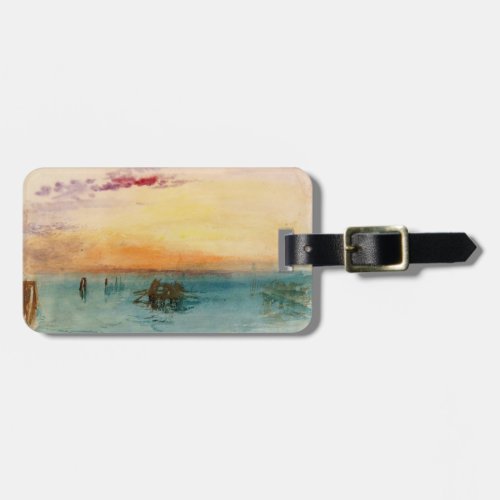 William Turner _ The Lagoon near Venice at Sunset Luggage Tag