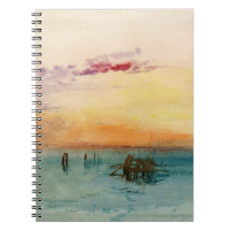 William Turner - The Lagoon near Venice at Sunset Notebook