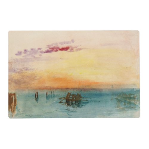 William Turner _ The Lagoon near Venice at Sunset Placemat