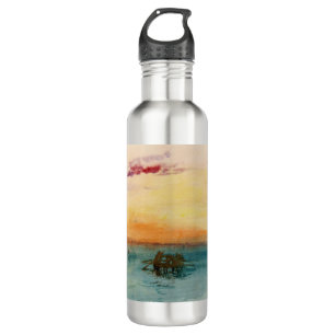 William Turner - The Lagoon near Venice at Sunset Stainless Steel Water Bottle