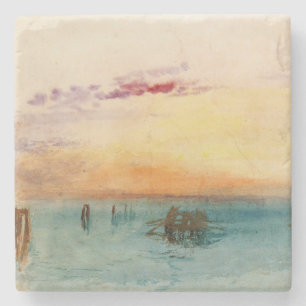 William Turner - The Lagoon near Venice at Sunset Stone Coaster