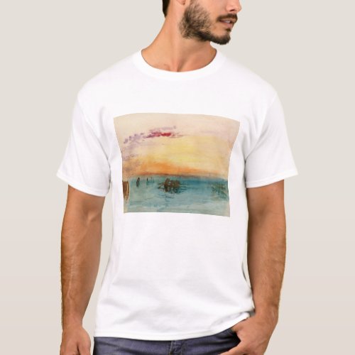 William Turner _ The Lagoon near Venice at Sunset T_Shirt