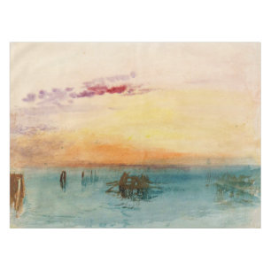 William Turner - The Lagoon near Venice at Sunset Tablecloth