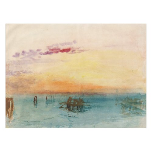 William Turner _ The Lagoon near Venice at Sunset Tablecloth