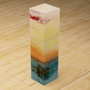 William Turner - The Lagoon near Venice at Sunset Wine Box