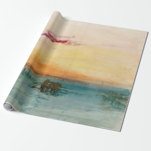 William Turner _ The Lagoon near Venice at Sunset Wrapping Paper