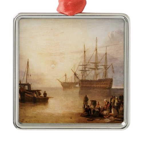 William Turner - The Sun Setting Through Vapour Metal Ornament