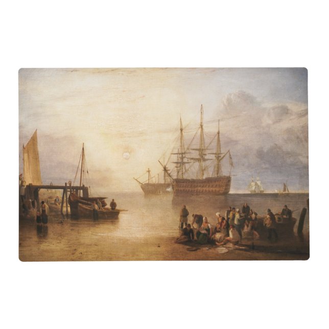 William Turner - The Sun Setting Through Vapour Placemat (Front)