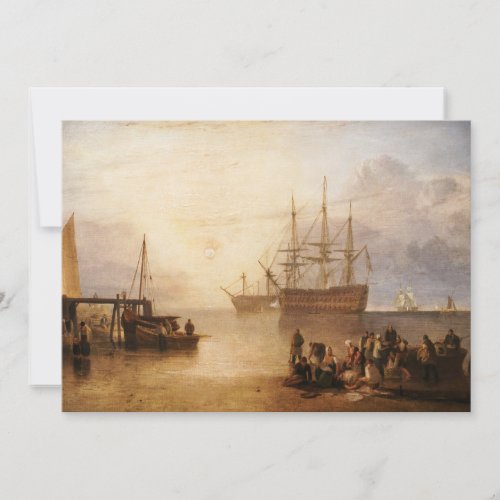 William Turner _ The Sun Setting Through Vapour Thank You Card