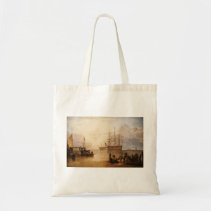 William Turner - The Sun Setting Through Vapour Tote Bag