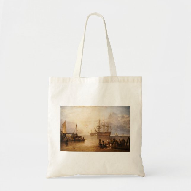 William Turner - The Sun Setting Through Vapour Tote Bag (Front)