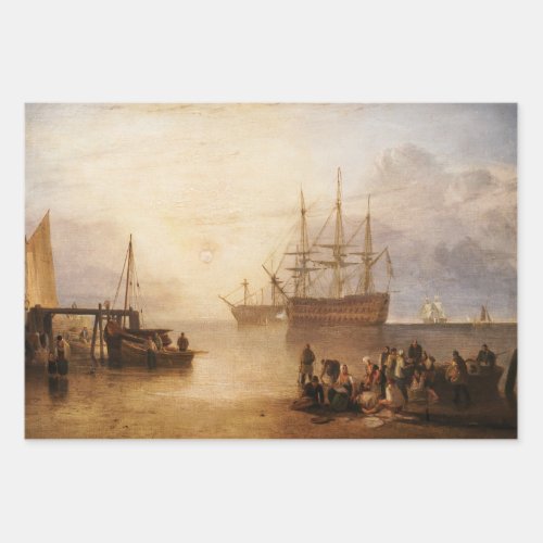 William Turner _ The Sun Setting Through Vapour Wrapping Paper Sheets