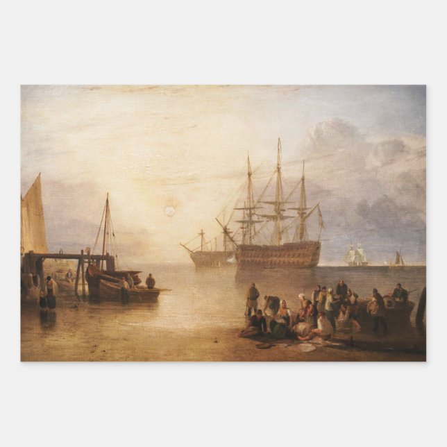 William Turner - The Sun Setting Through Vapour Wrapping Paper Sheets (Front)