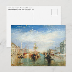 William Turner - Venice Porch Madonna della Salute Postcard